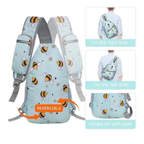 Bee Print Kids Sling Bag - Picture 5 of 5